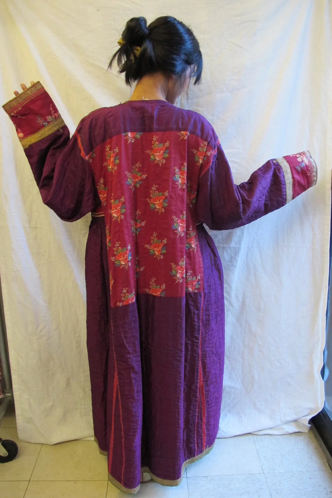 1960-70's Afghani Quilted Dress with Embroidery and Patchwork - SOLD