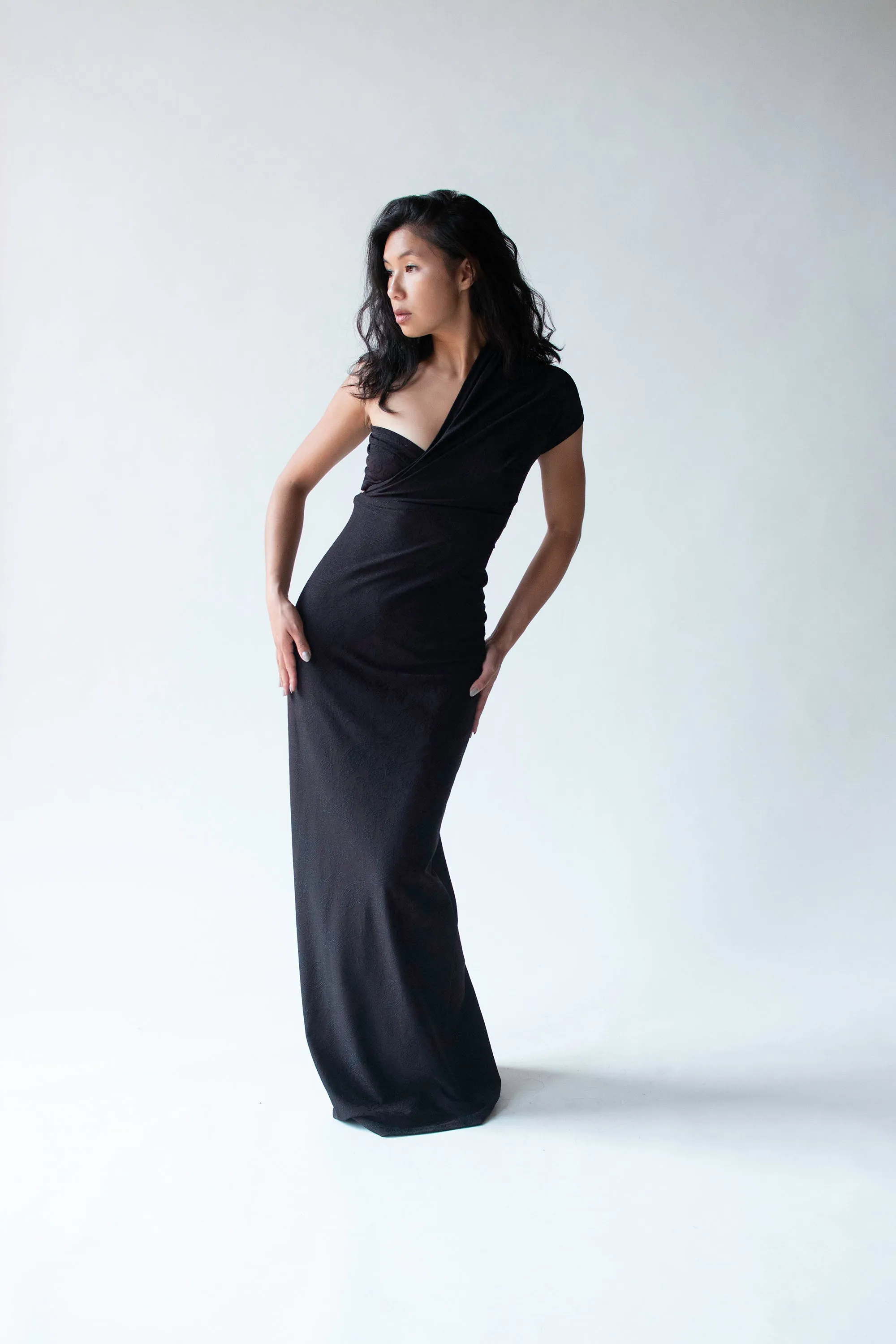1990s One Shoulder Dress