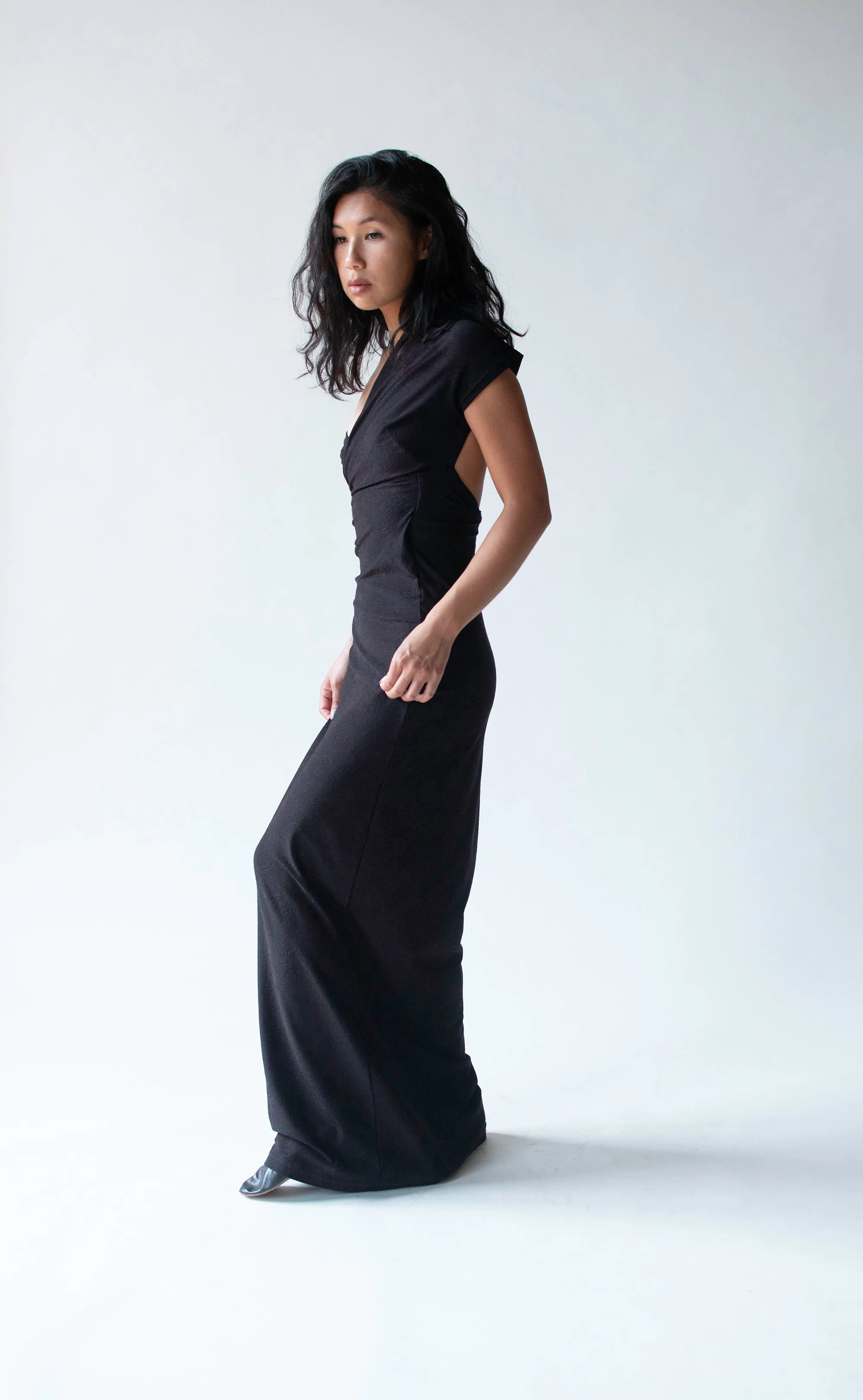 1990s One Shoulder Dress