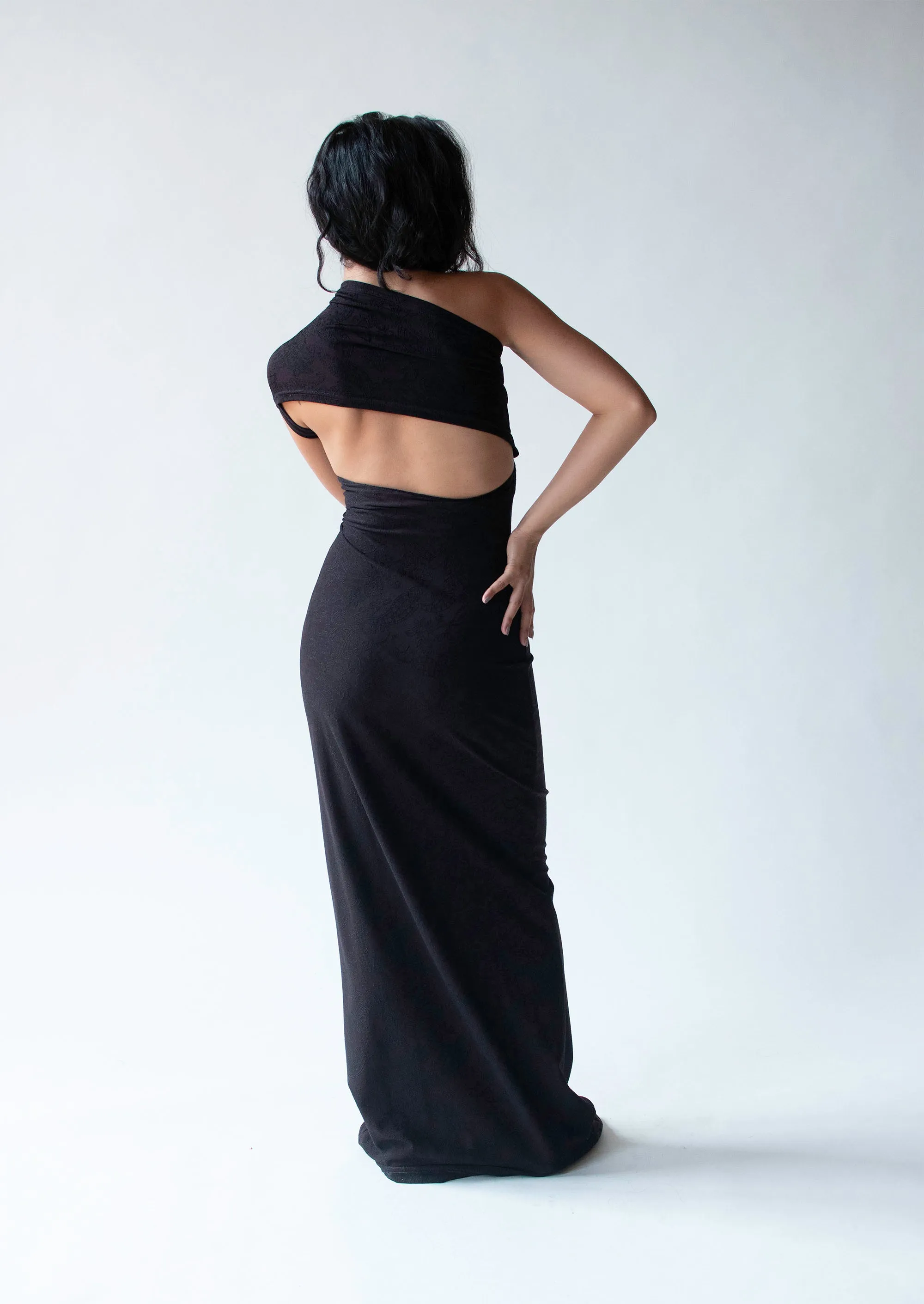 1990s One Shoulder Dress