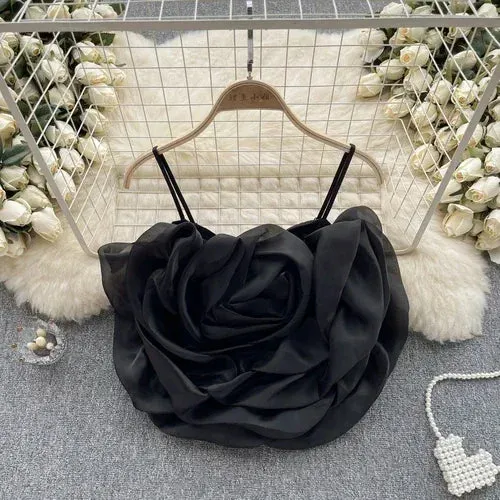 3D Rose Crop Top