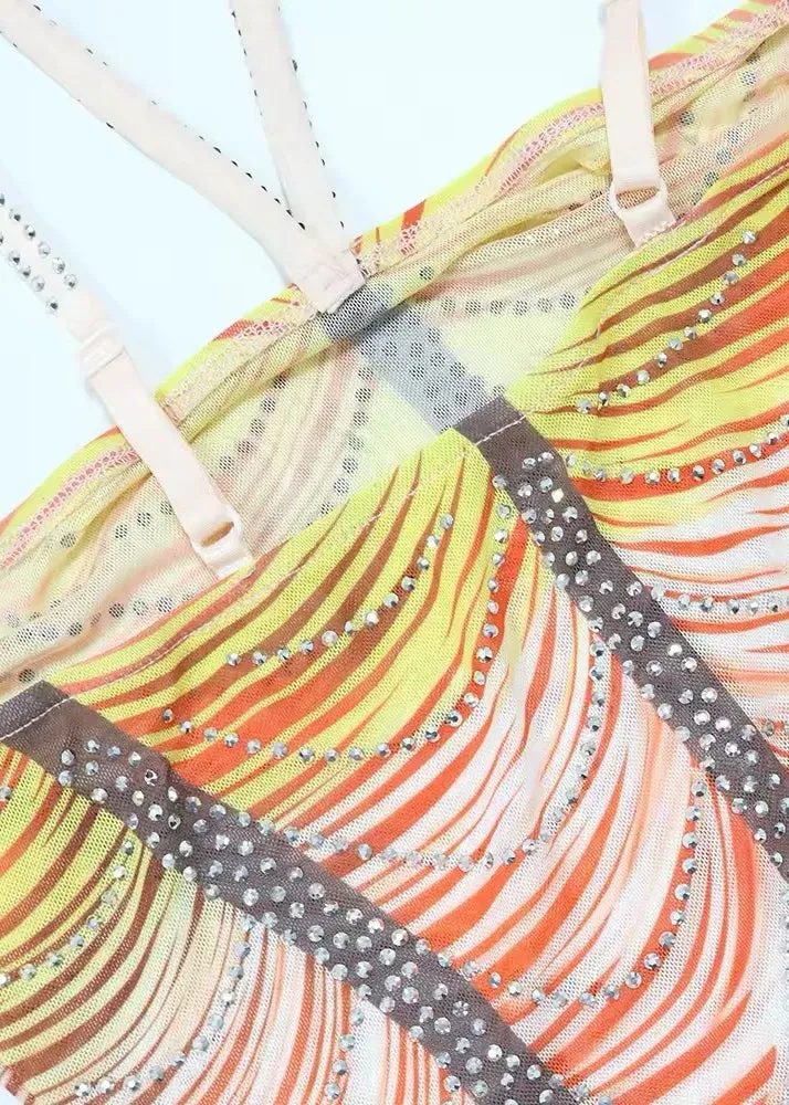 Alessia Gradient Print Mini Dress
