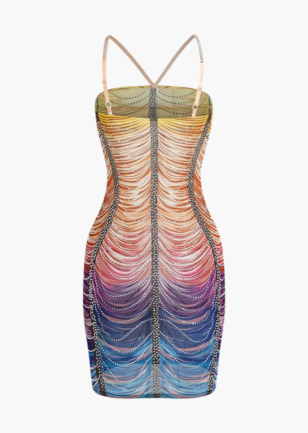 Alessia Gradient Print Mini Dress