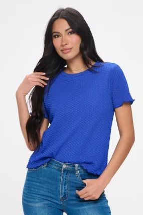 Alessia Short Sleeve Textured Top