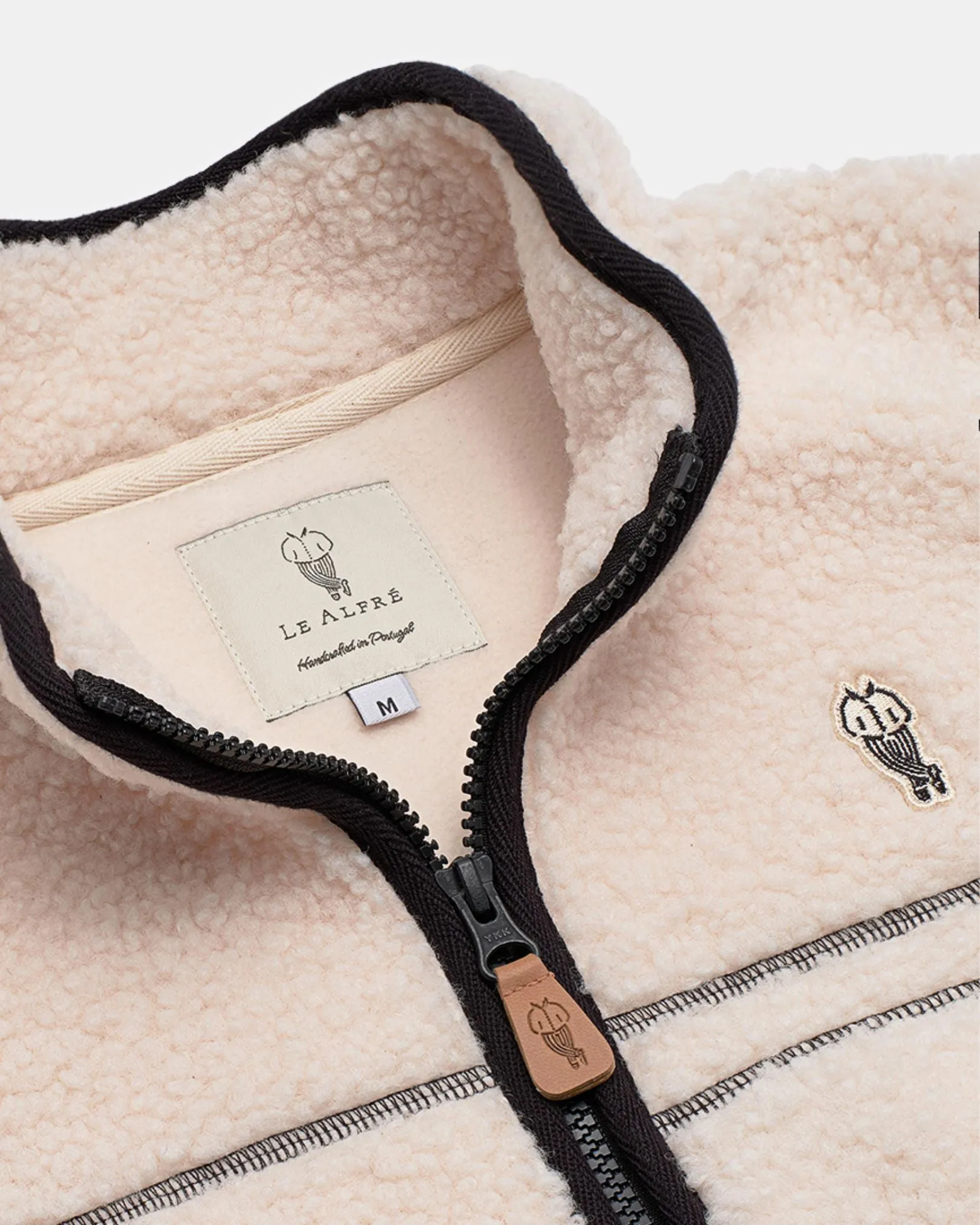 Alfré Cream Fleece Gilet
