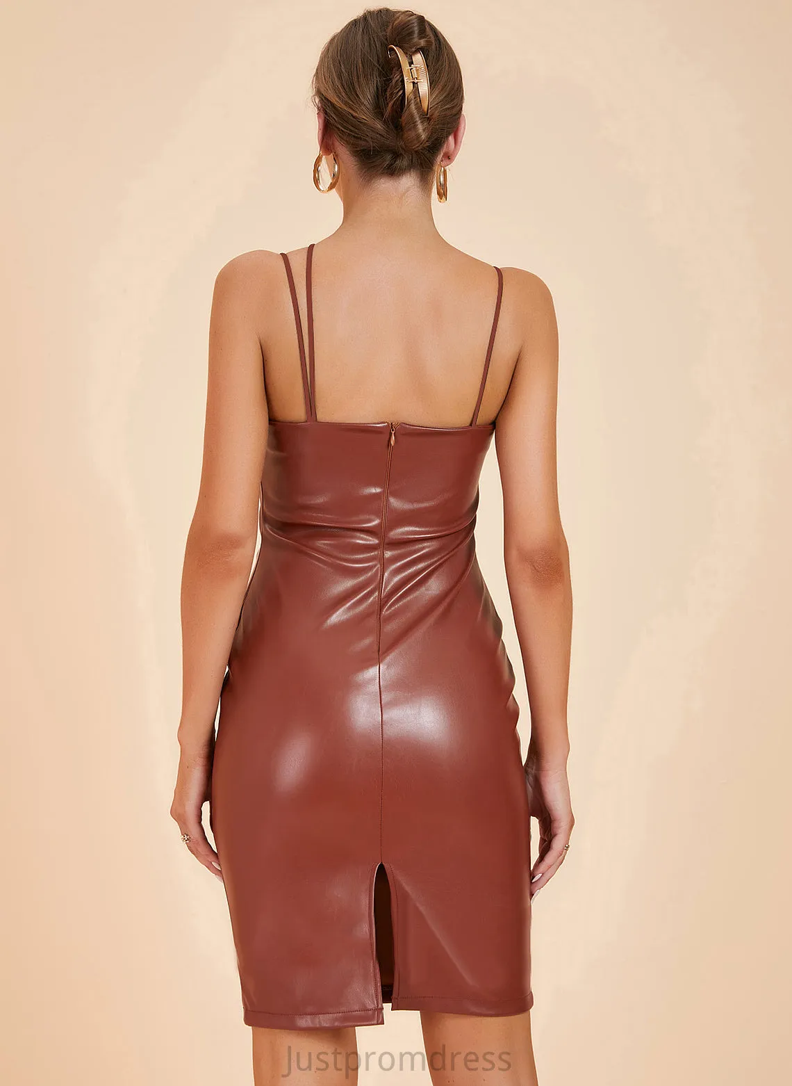 Anahi Bodycon Dresses V-Neck Club Dresses Sleeveless Mini Sexy