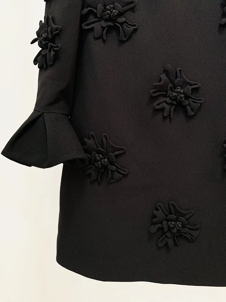 ANDRE Long Sleeve High Neck Bodycon Dress