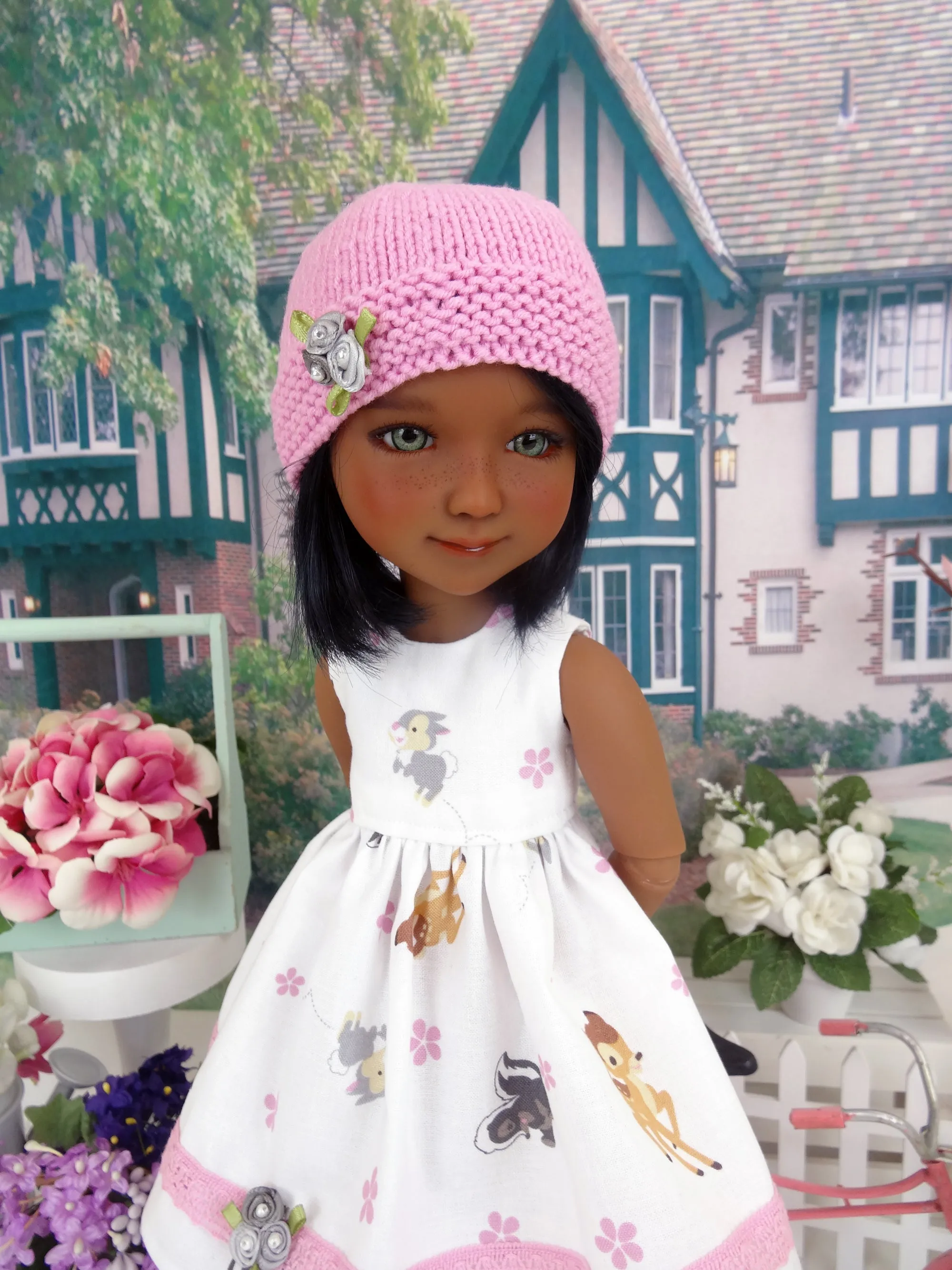 Bambi & Thumper - dress and sweater with shoes for Ruby Red Fashion Friends doll