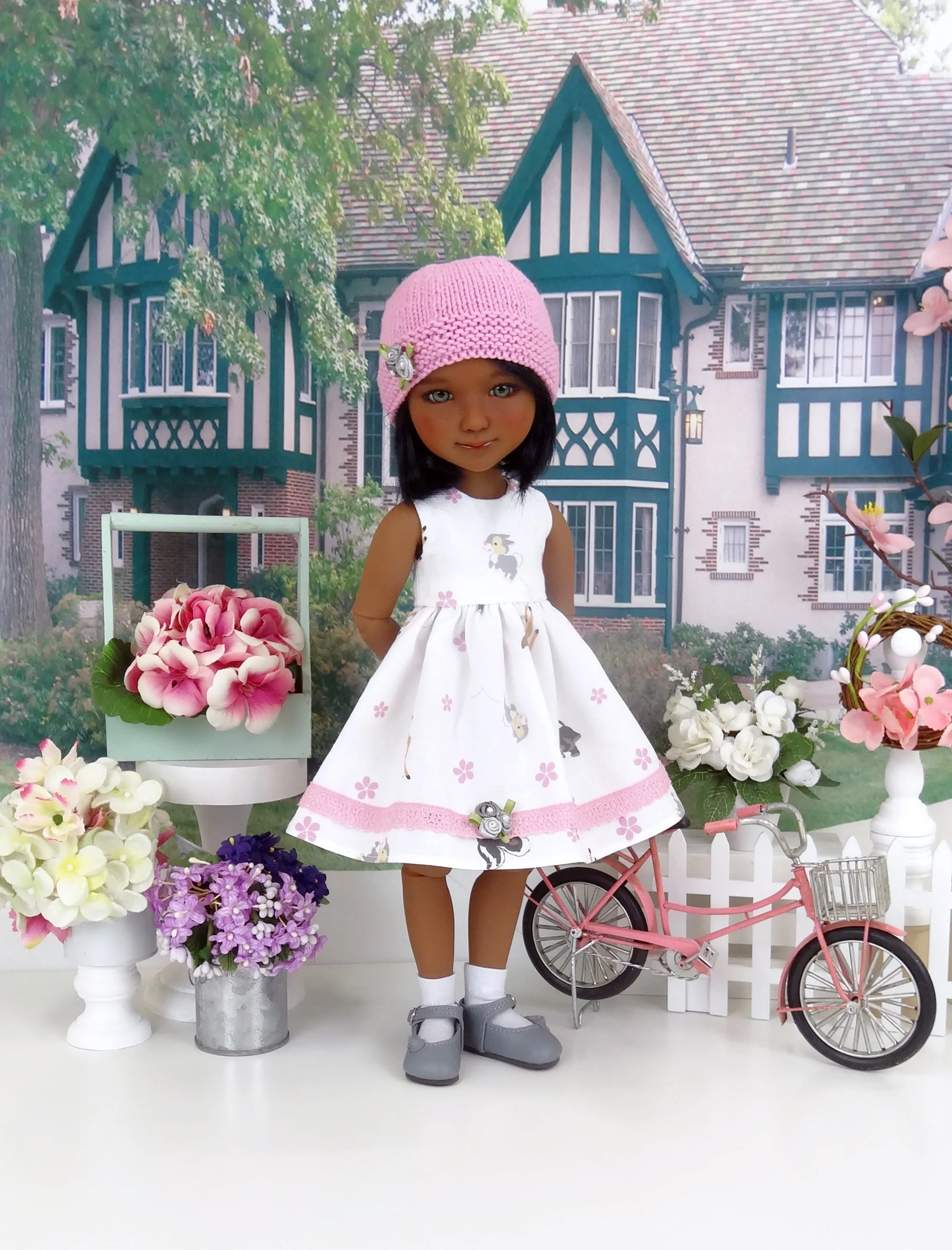 Bambi & Thumper - dress and sweater with shoes for Ruby Red Fashion Friends doll