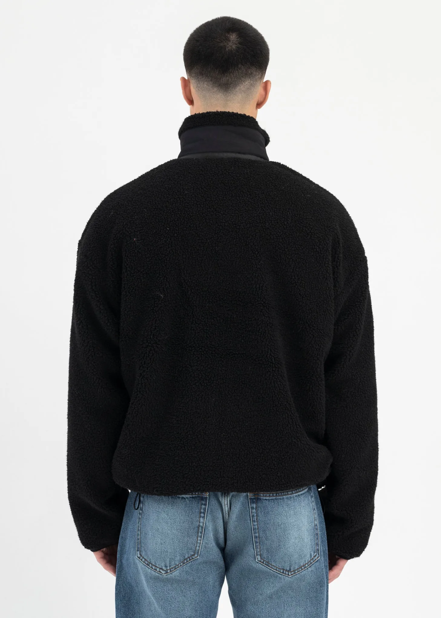 BLACK AND WHITE  PARIS' BEST JACQUARD FLEECE JACKET