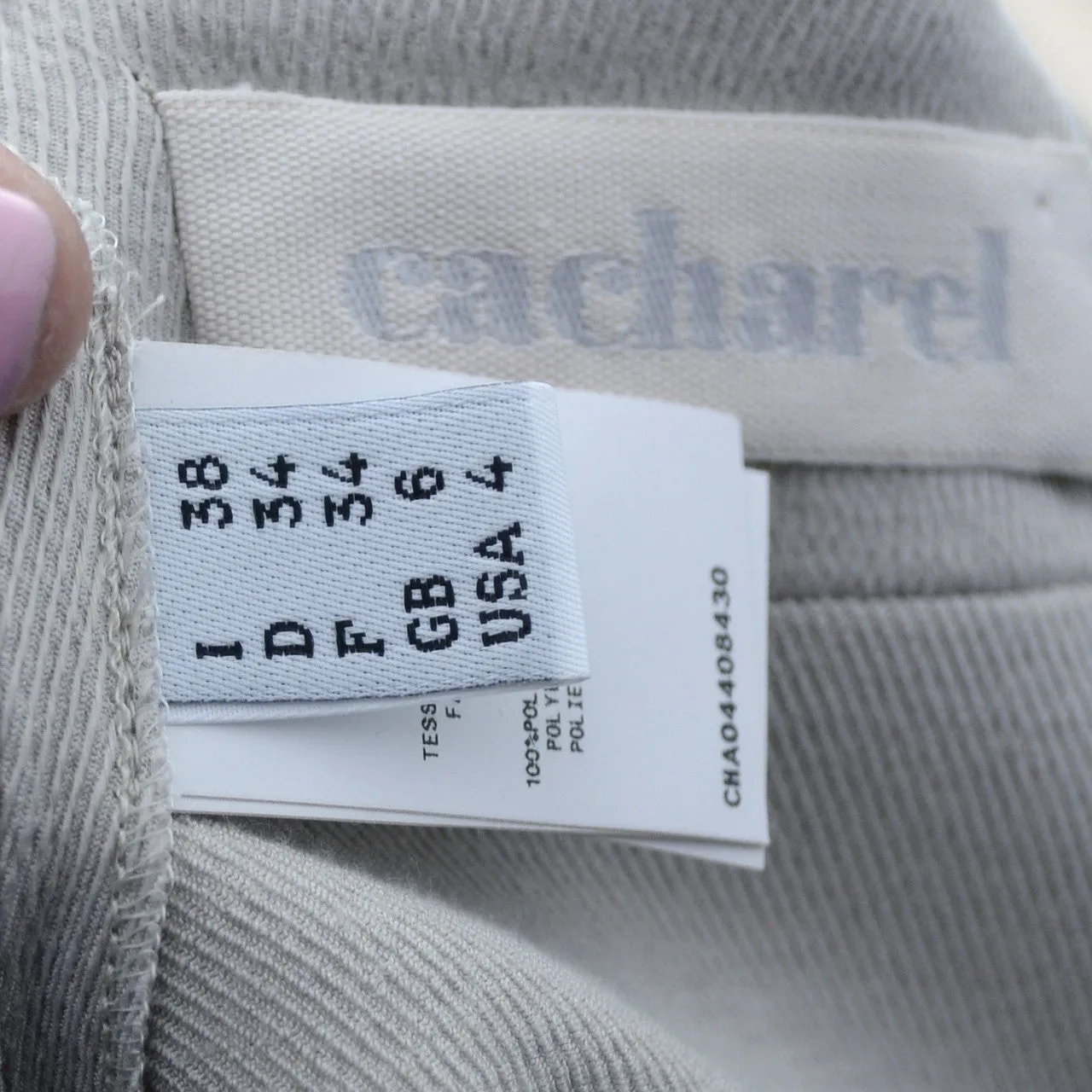 Cacharel Aeffe Spa Vintage Dress Neutral Beige Taupe Size 4