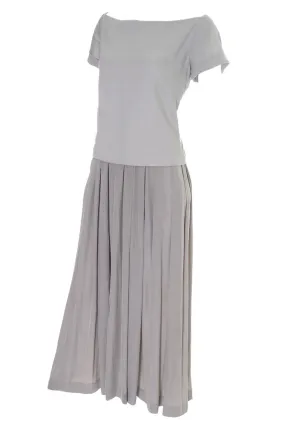 Cacharel Aeffe Spa Vintage Dress Neutral Beige Taupe Size 4