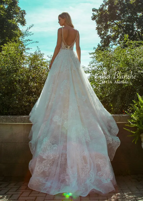 Calla Blanche 18114 Wedding Dress Sample