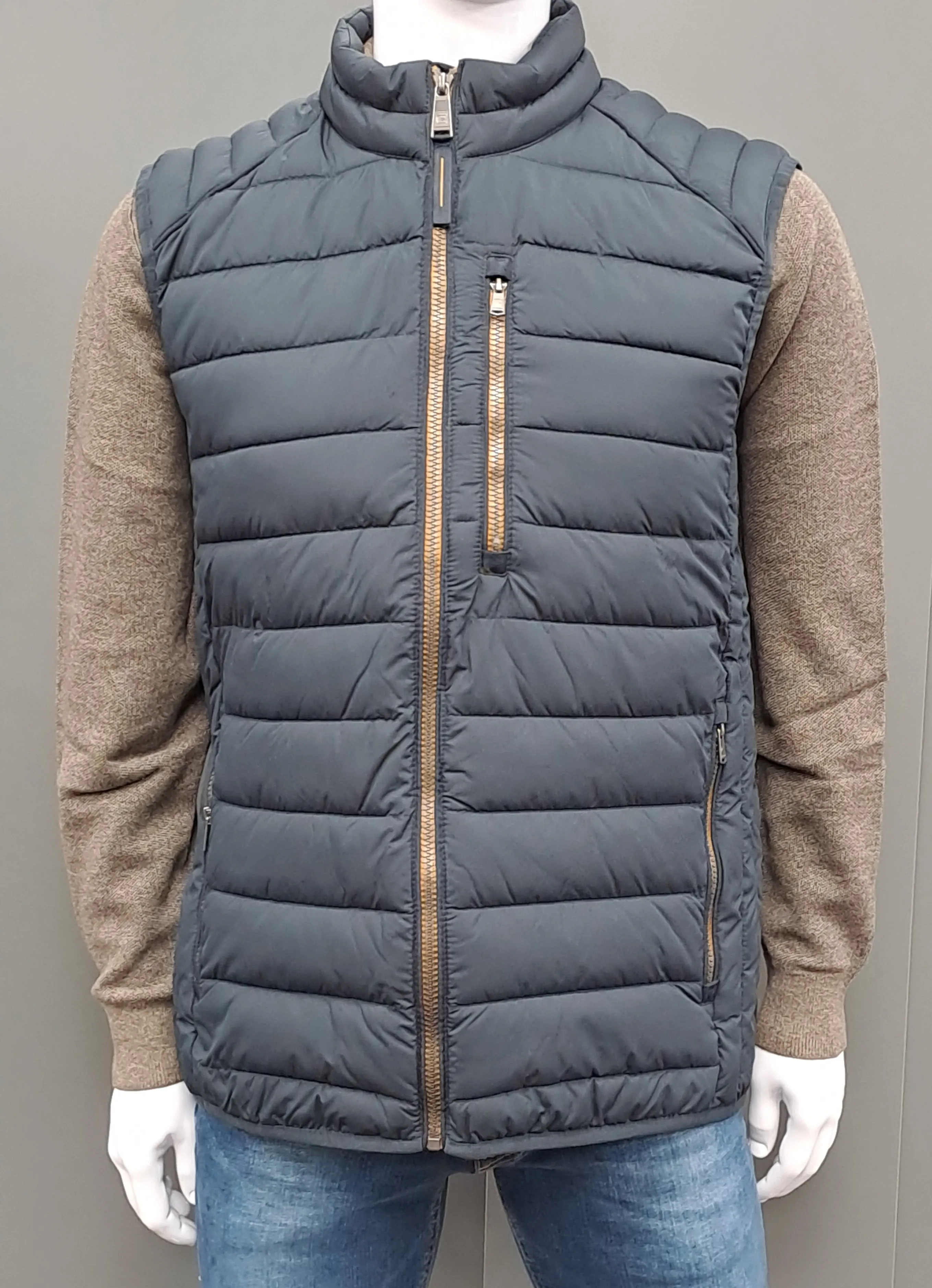 Casa Moda Quilted Gilet - Navy/Gold