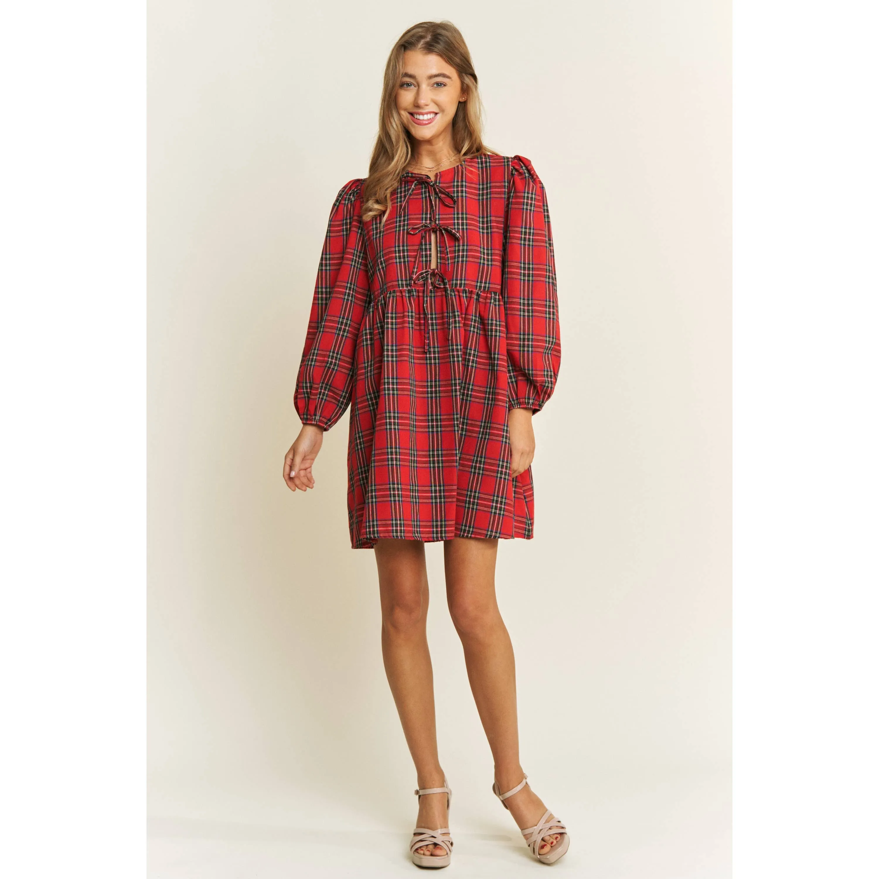 Christmas Day Plaid Dress