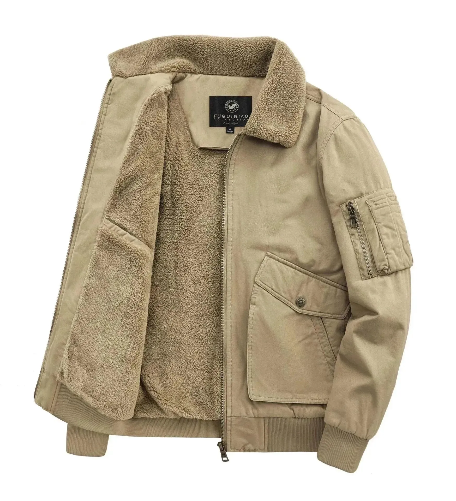 Classic Fleece Men Winter Jacket