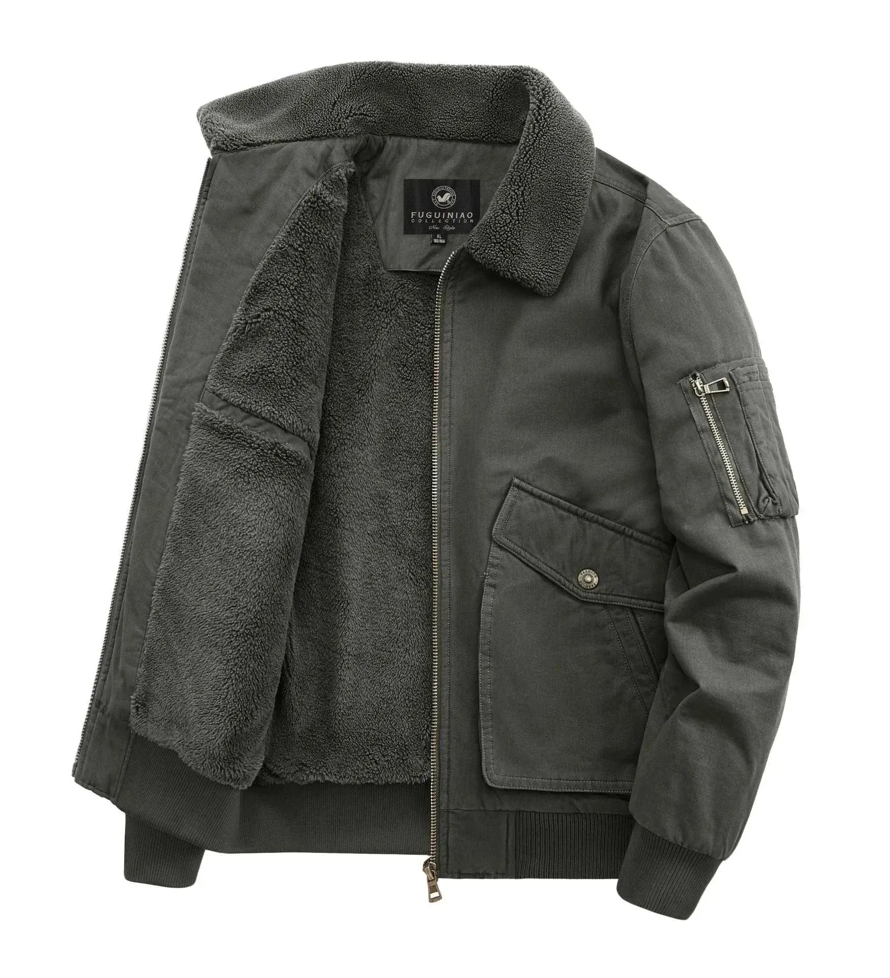 Classic Fleece Men Winter Jacket