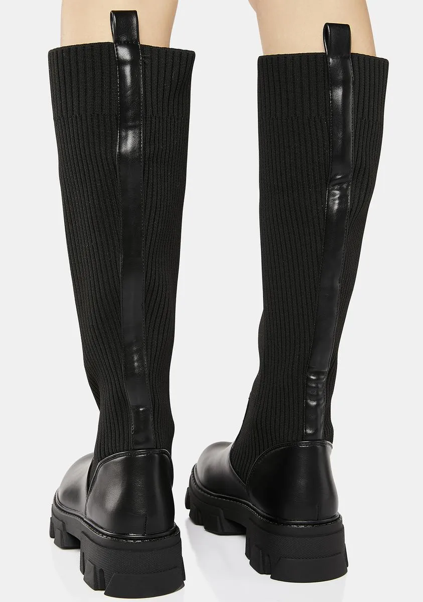 Cozy Slay Knee High Boots