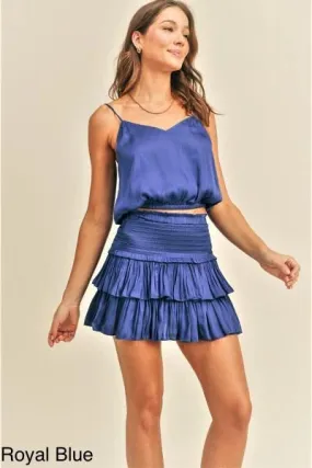 Crop Tank-Royal Blue
