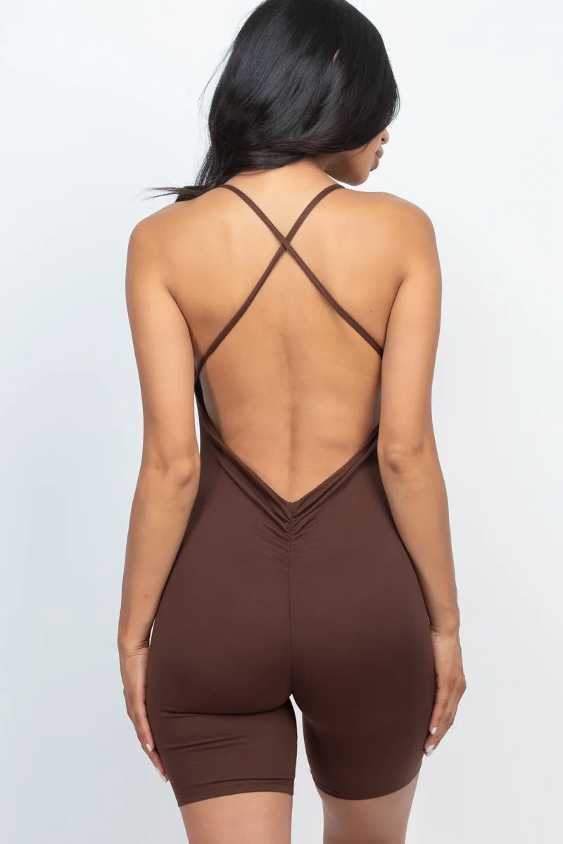 Crossback Bodycon Romper