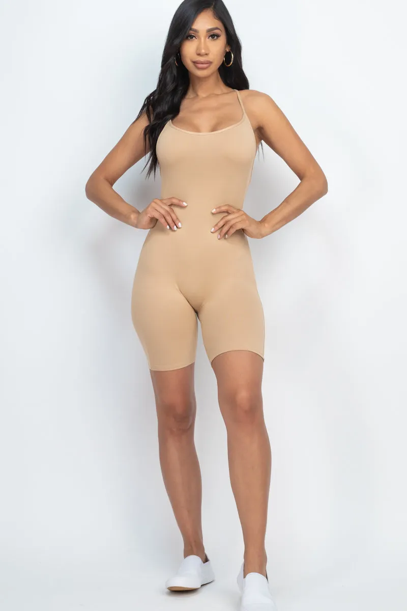 Crossback Bodycon Romper