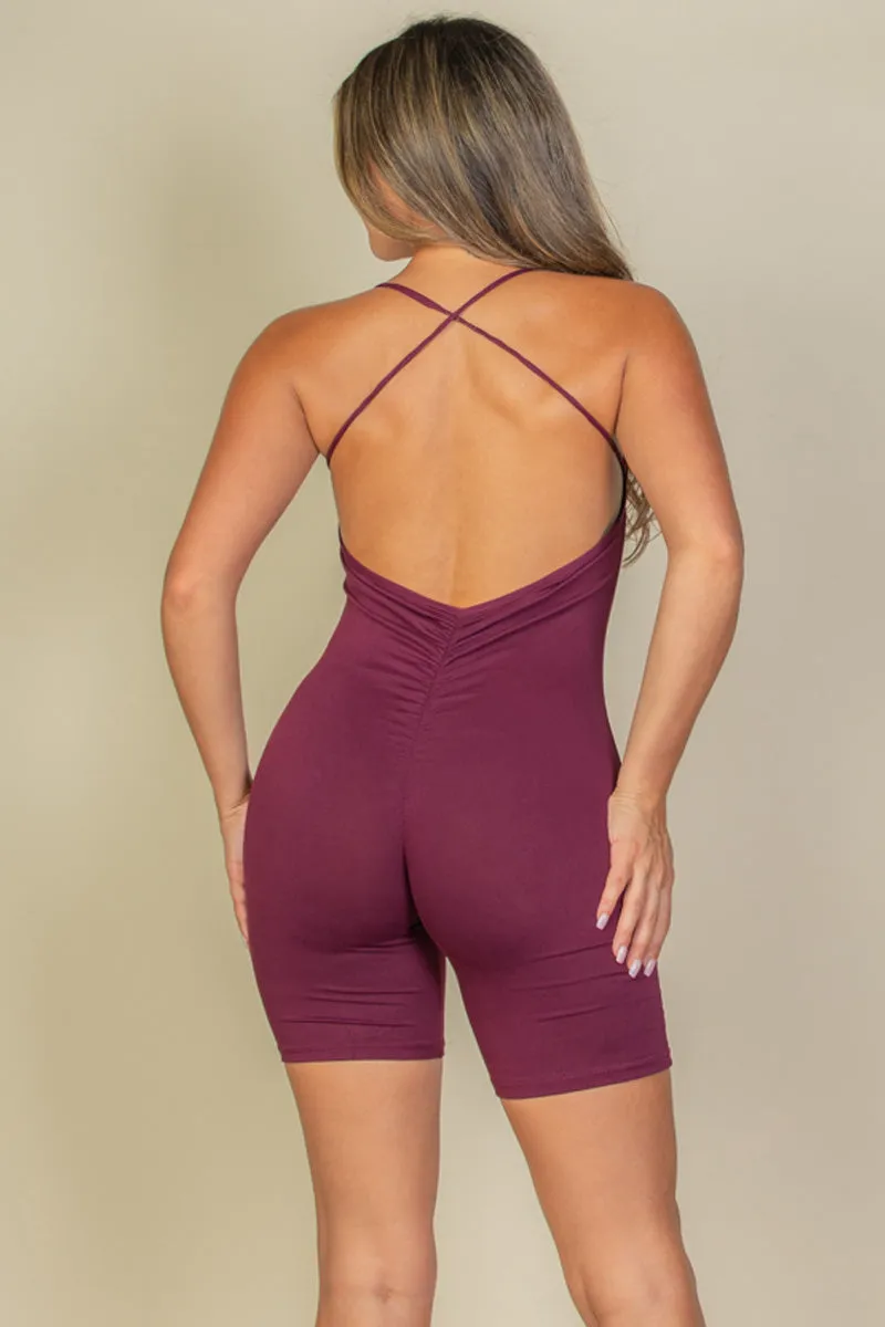 Crossback Bodycon Romper