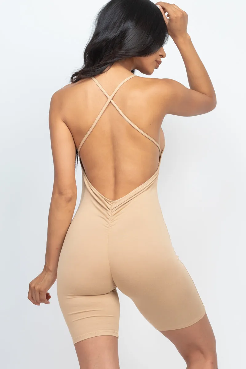 Crossback Bodycon Romper