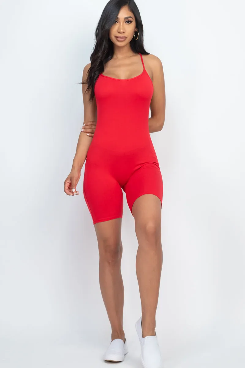 Crossback Bodycon Romper