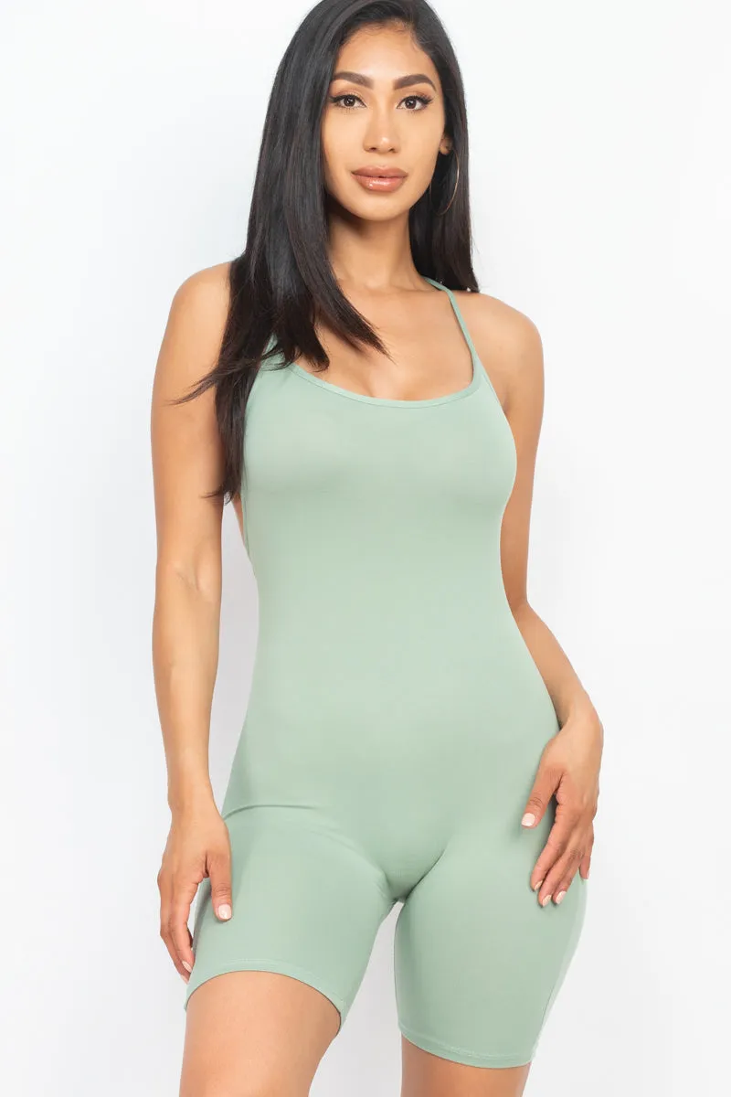Crossback Bodycon Romper