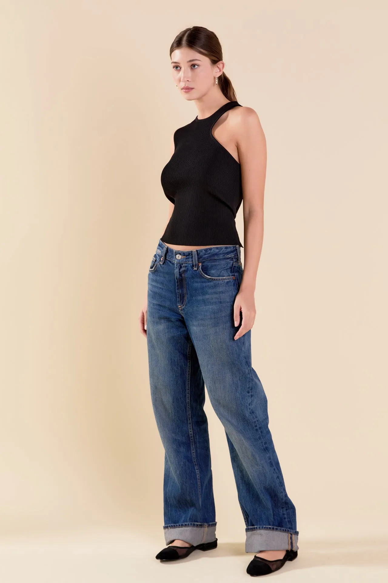 Cutout Knit Top