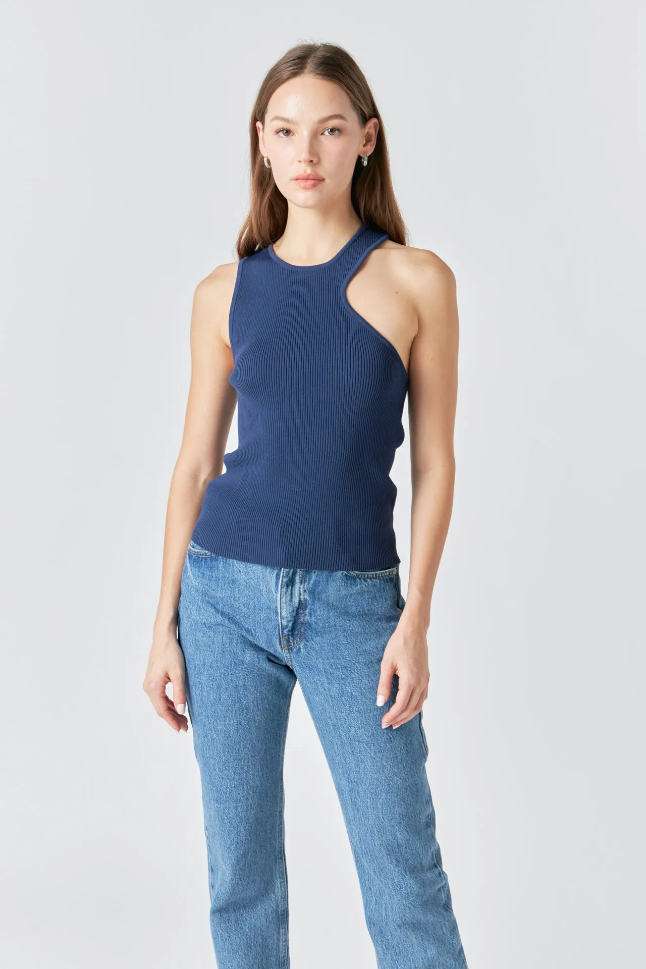Cutout Knit Top