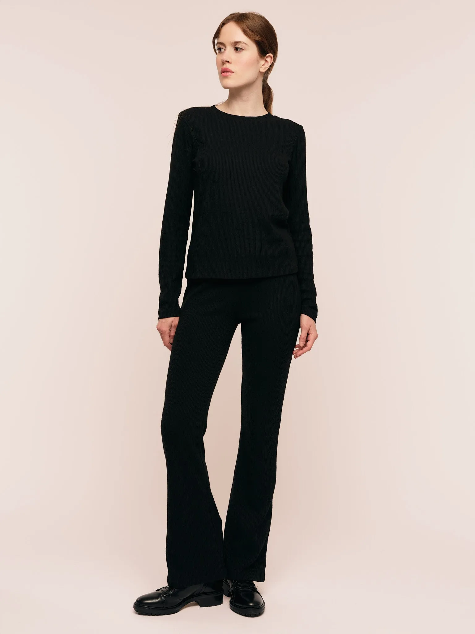 Daniela Rib Top - Black