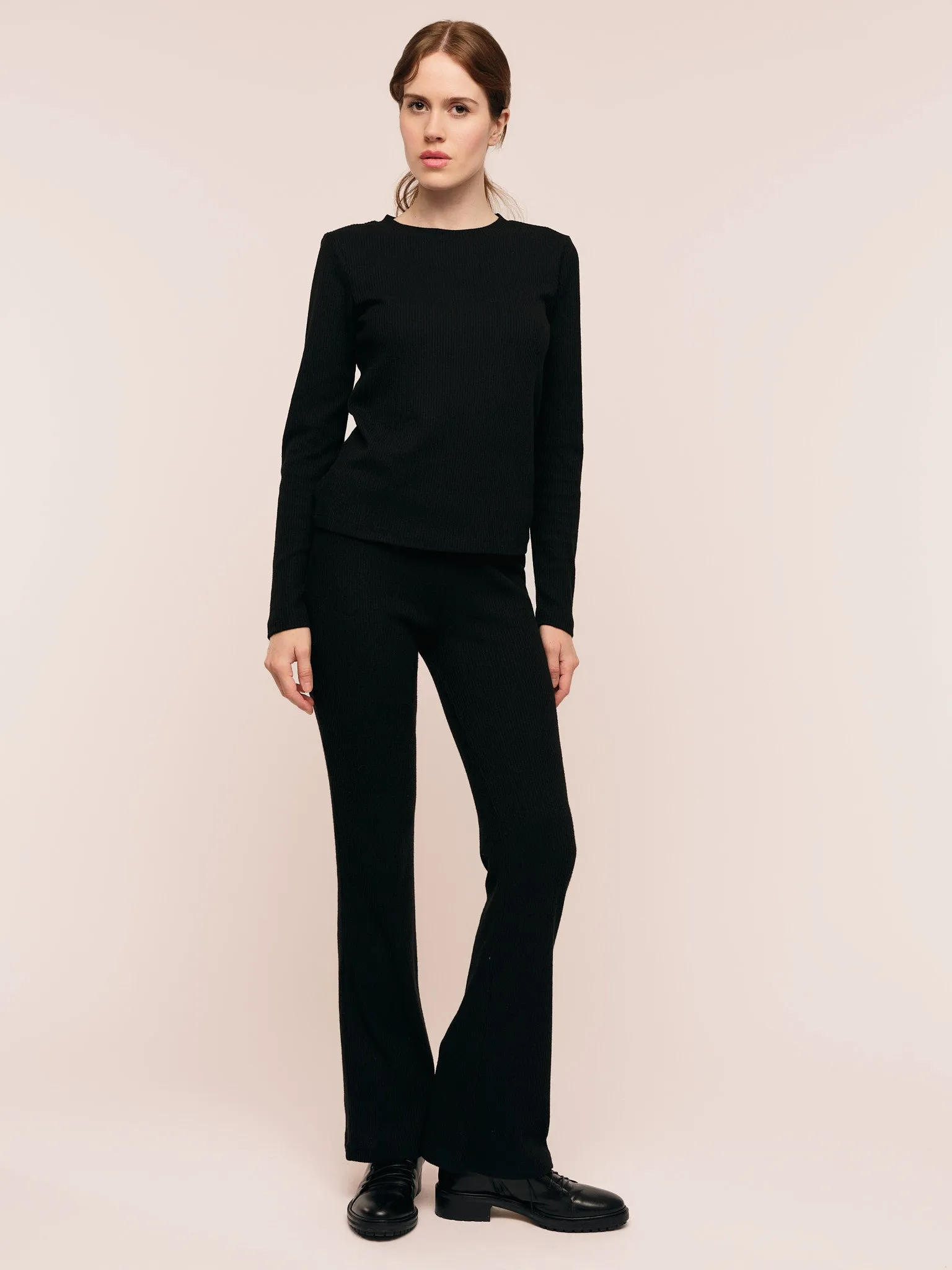 Daniela Rib Top - Black