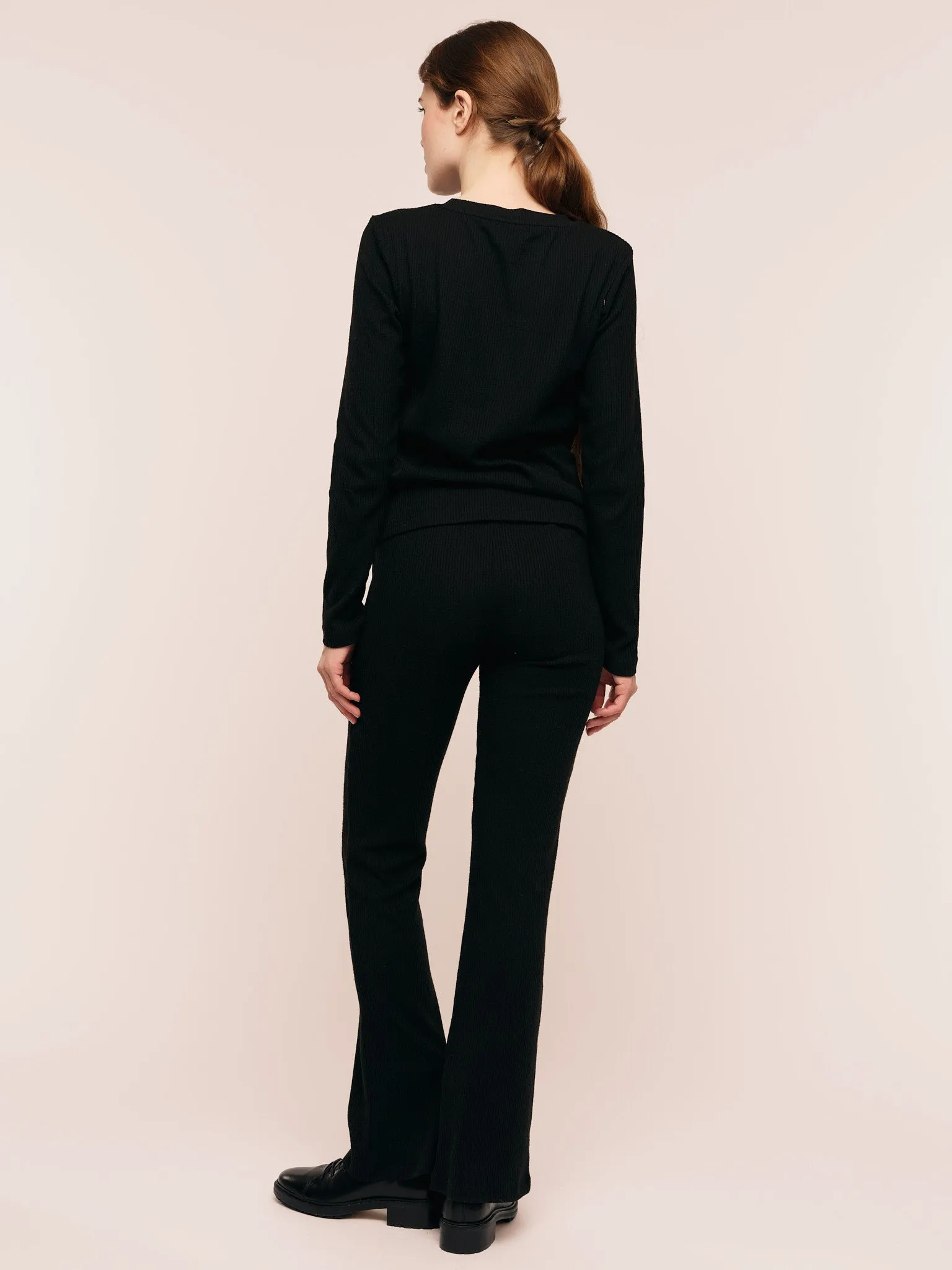 Daniela Rib Top - Black