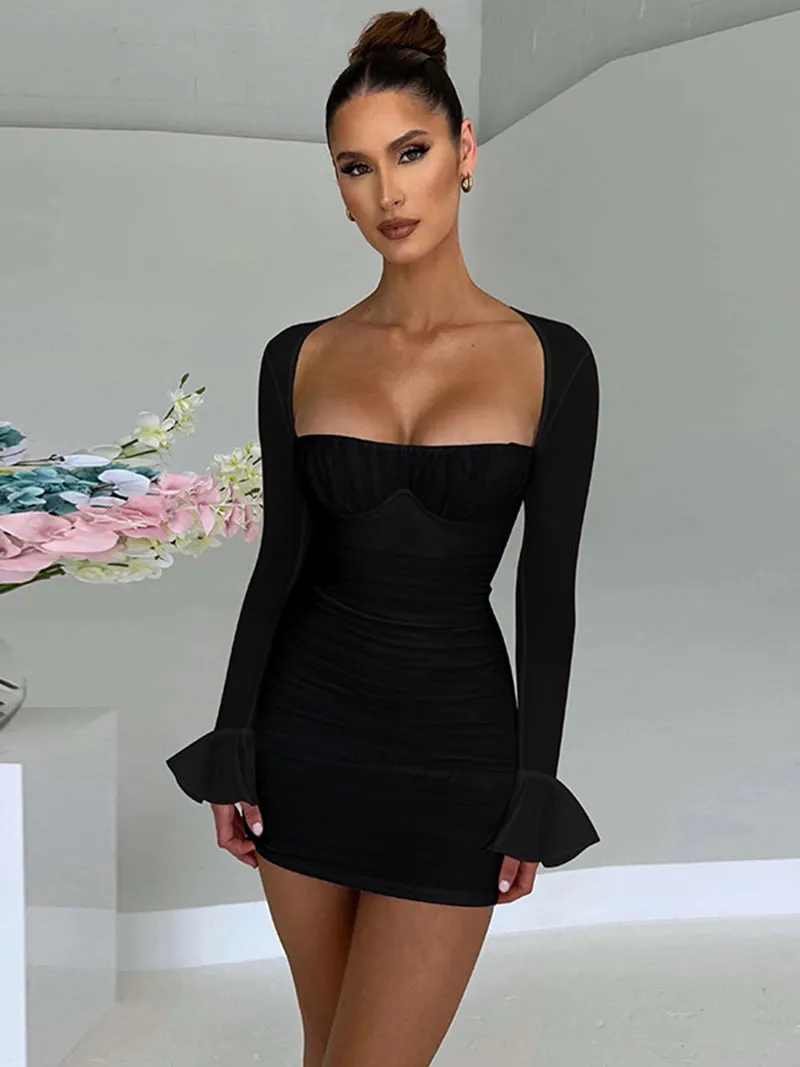 Doris Backless Sexy Mini Dress
