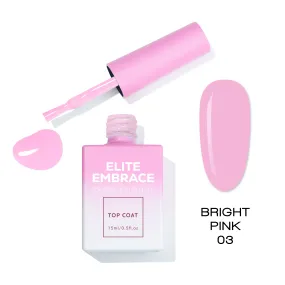 ELITE EMBRACE Professional Top Coat 03 Bright Pink 15ml ETBP0315