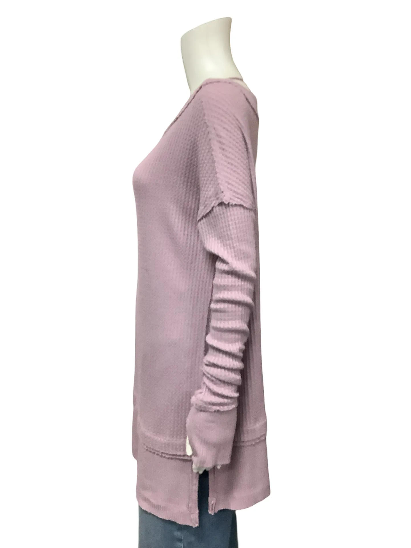 Free People Top Tunic Waffle Purple Size: S