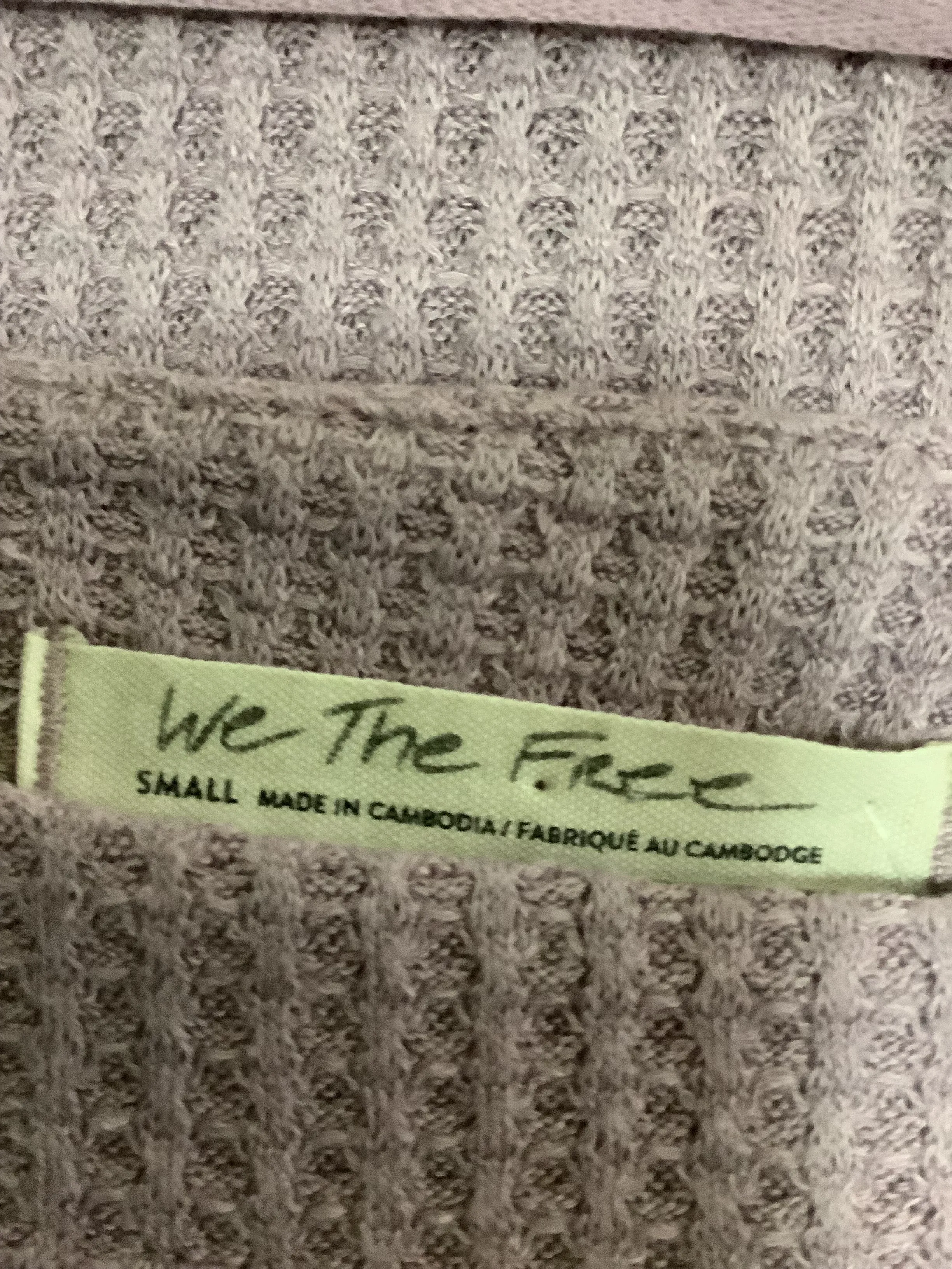 Free People Top Tunic Waffle Purple Size: S