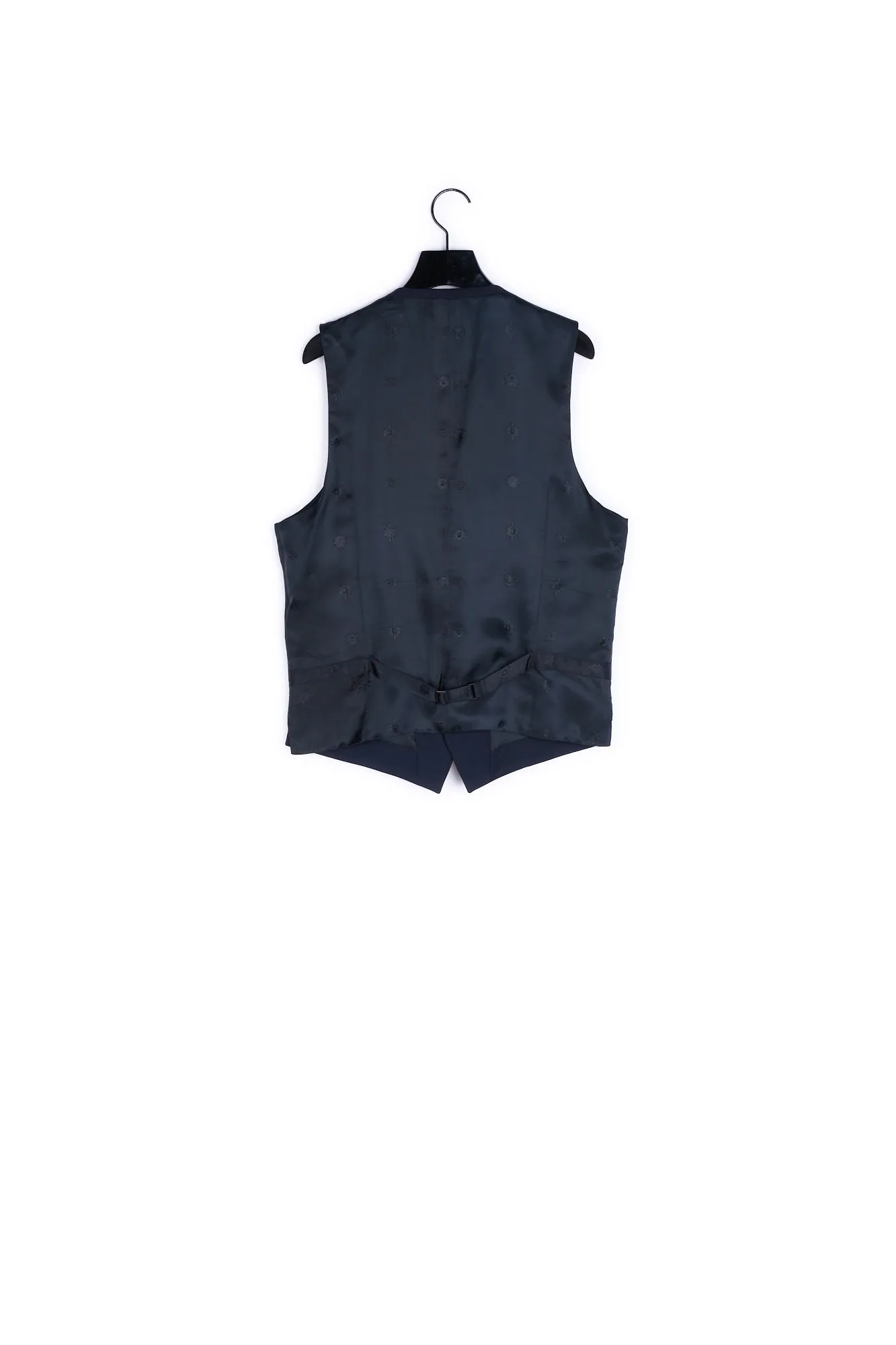 Gilet de costume en laine et mohair dark navy