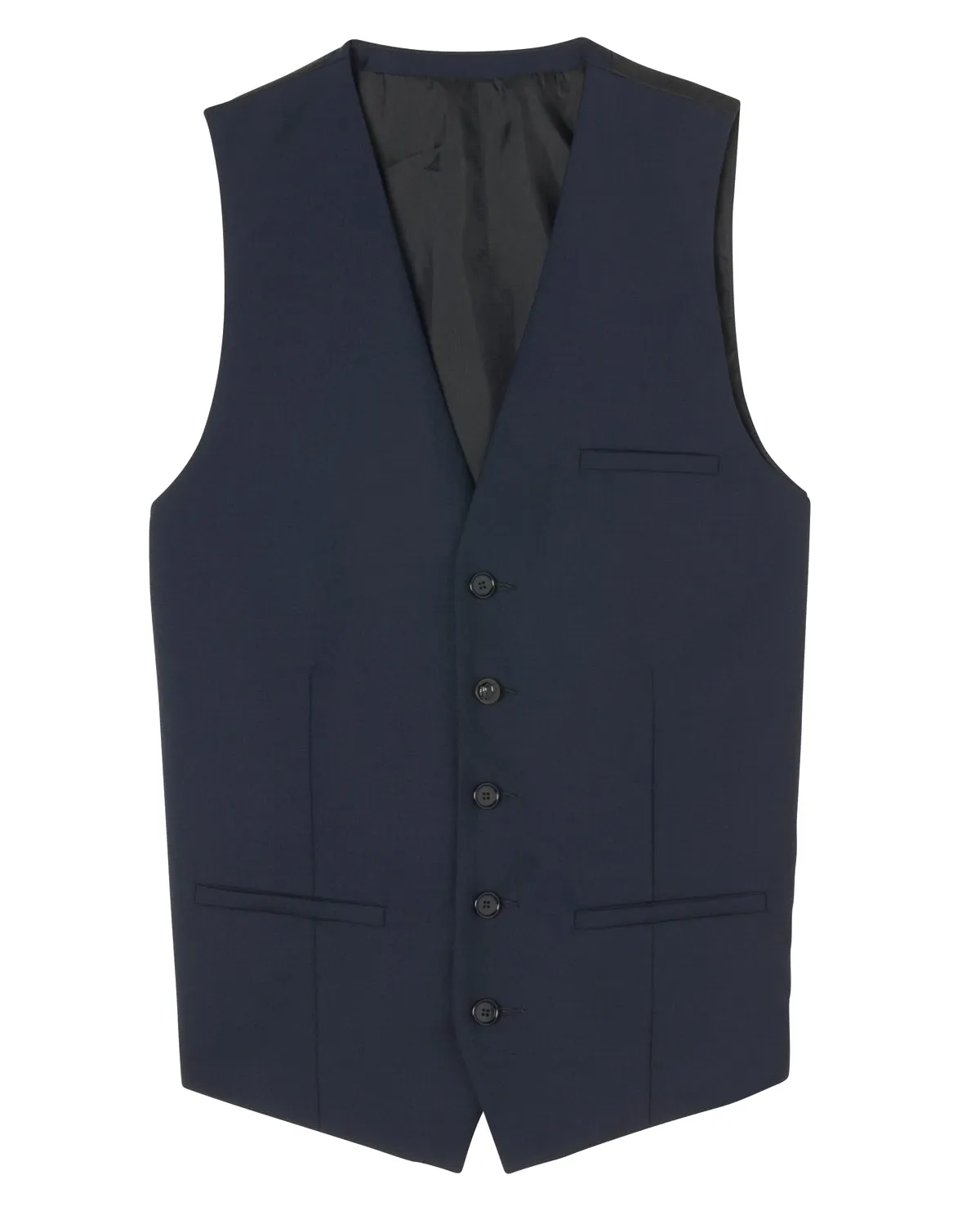 Gilet de costume en laine et mohair dark navy