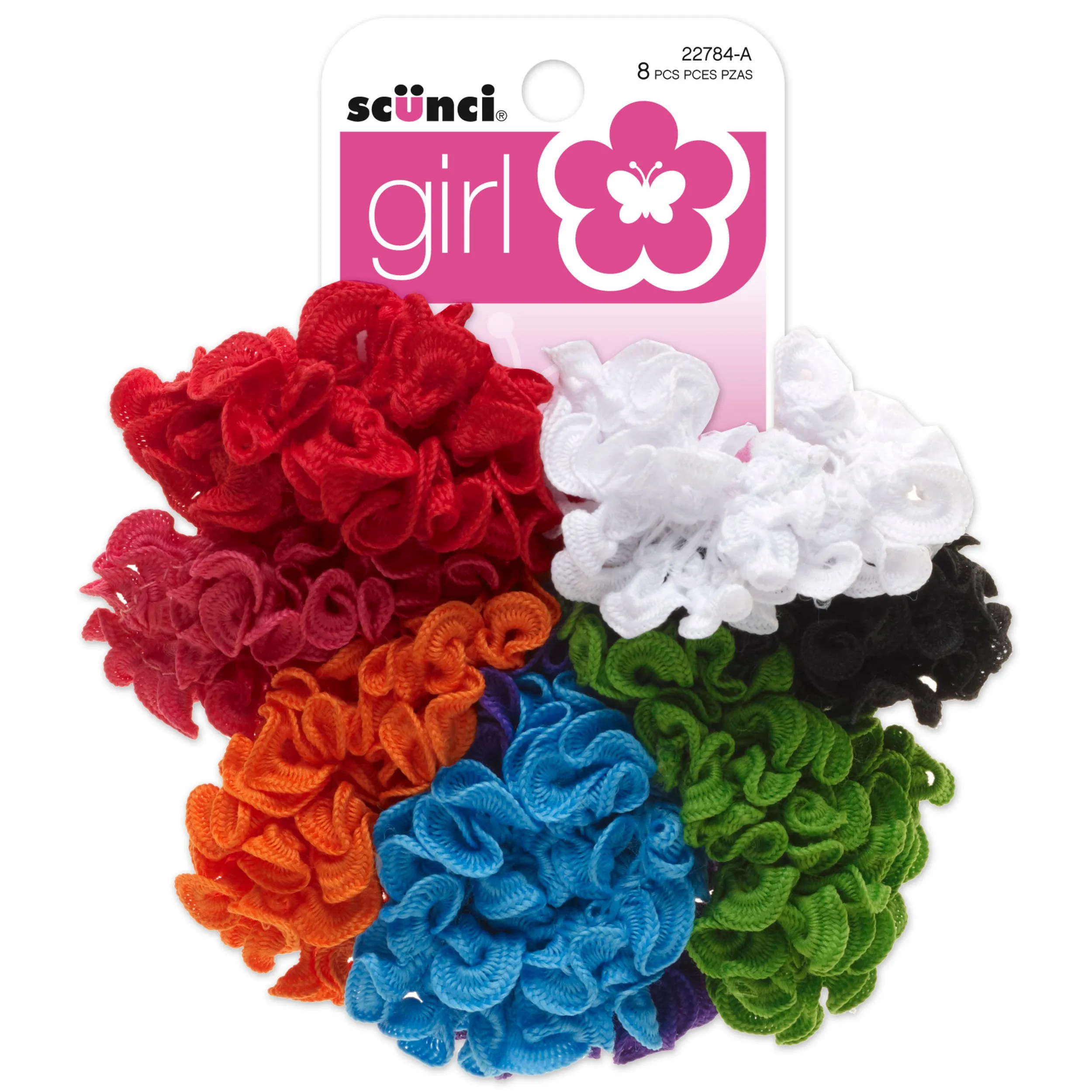 Girl Ruff Ponytailers 8ct