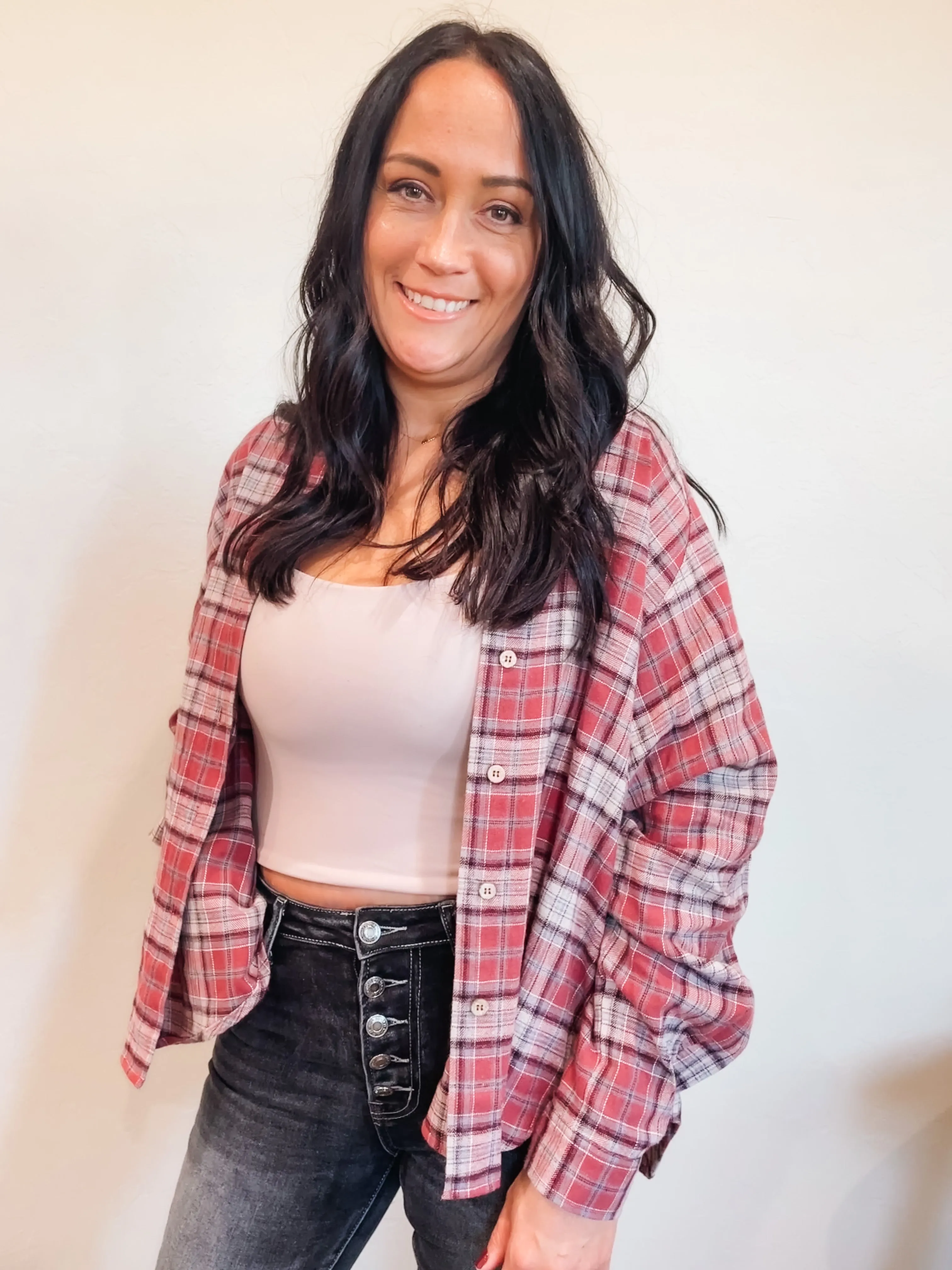 Girls Trip Plaid Top