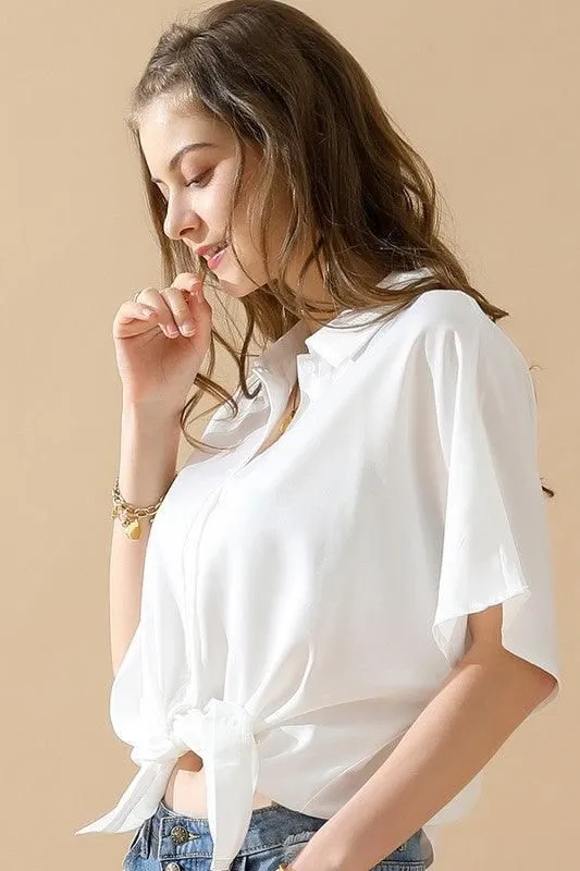 GLOSSY SHORT SLEEVE SHIRT