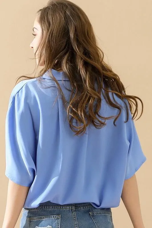 GLOSSY SHORT SLEEVE SHIRT
