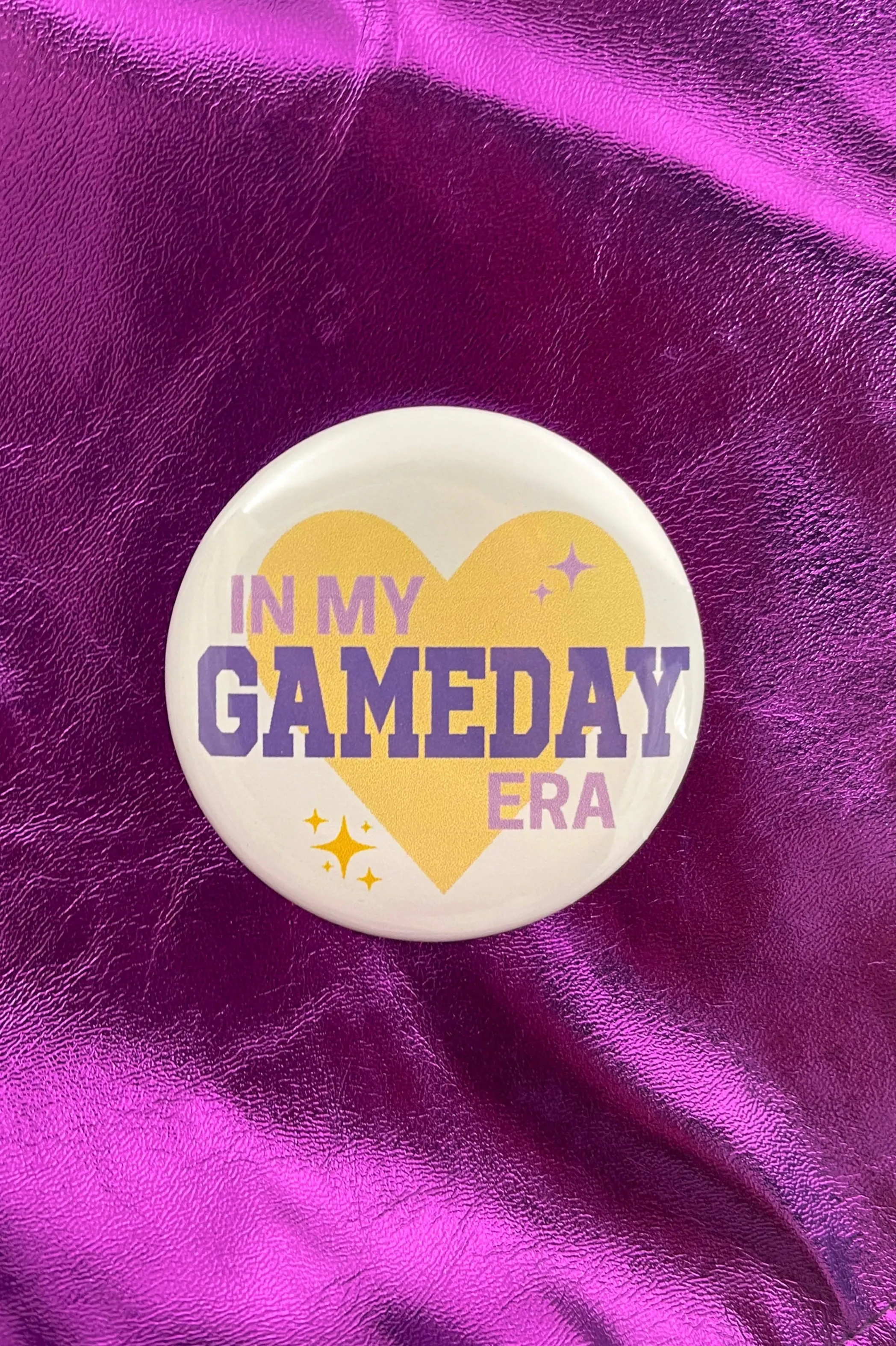 In My Gameday Era Button in Purple