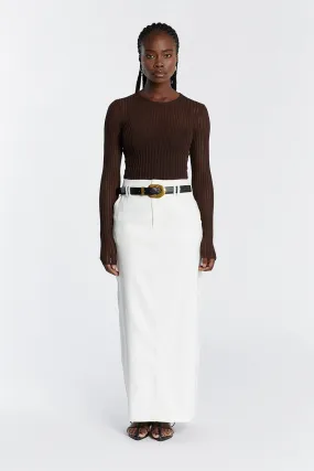 JOVIE CHOC LONG SLEEVE TOP