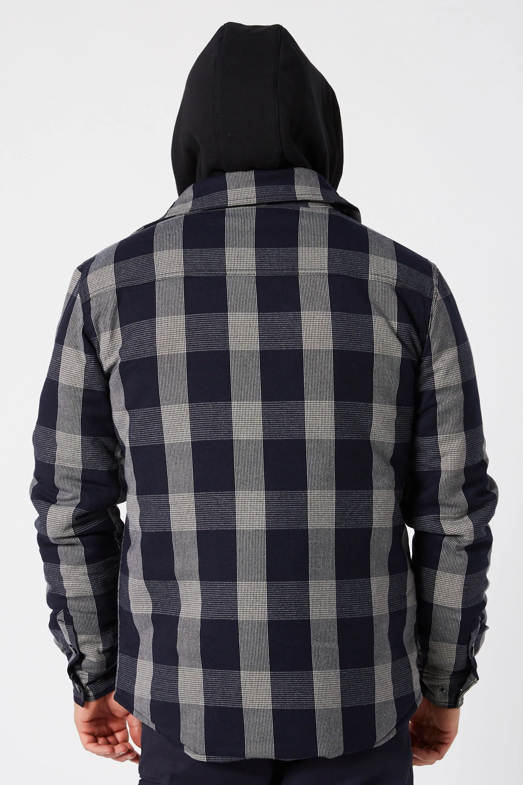 JP Quilted Flannel Jacket - Black