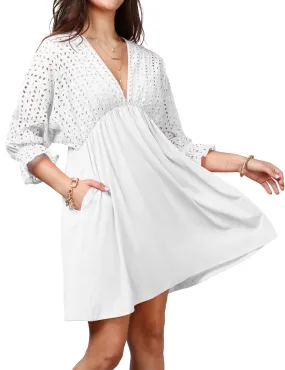 Kacie Cotton Eyelet Dress
