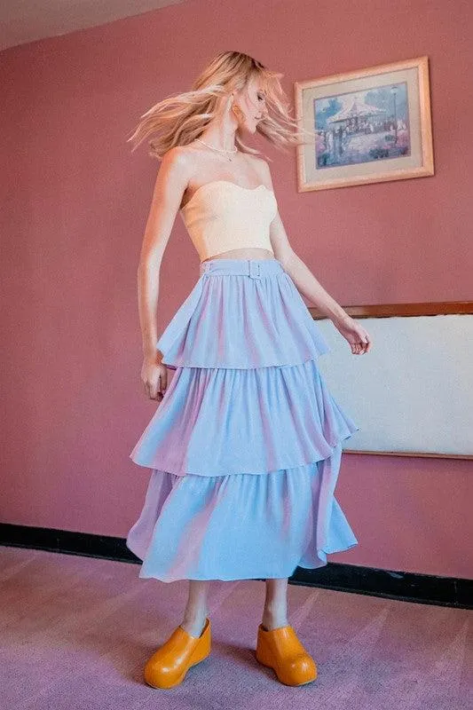 knit sweetheart strapless top