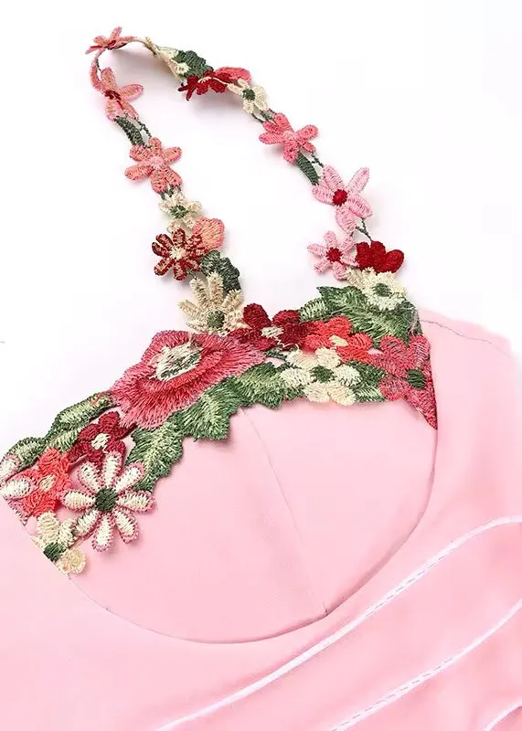Lana Floral Embroidery Cami Dress